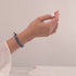 Grey | Silver | Double Mermaid Glass Bracelet